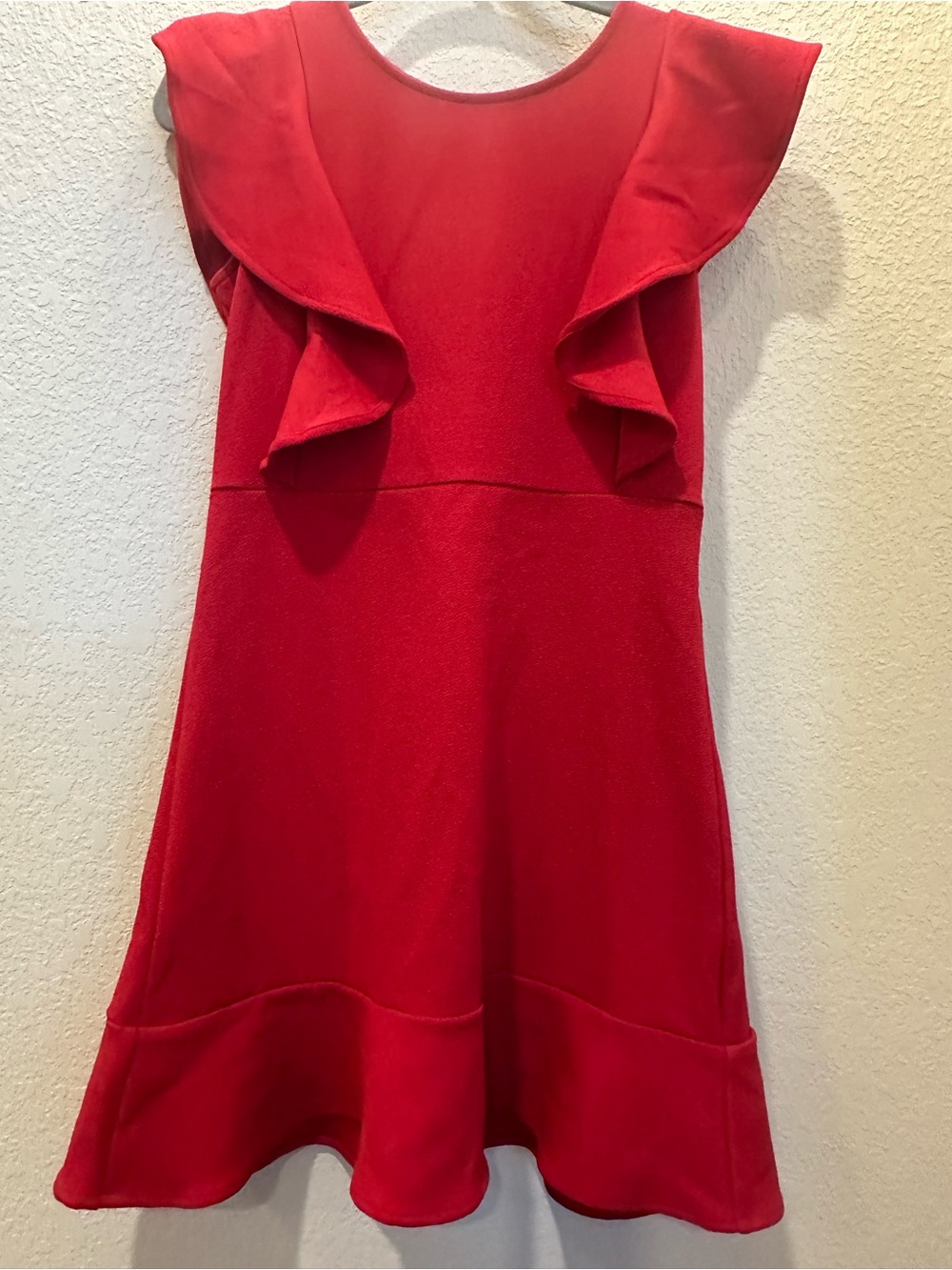 The Children's Place Bright Red Ruffle-Sleeve Mini Dress